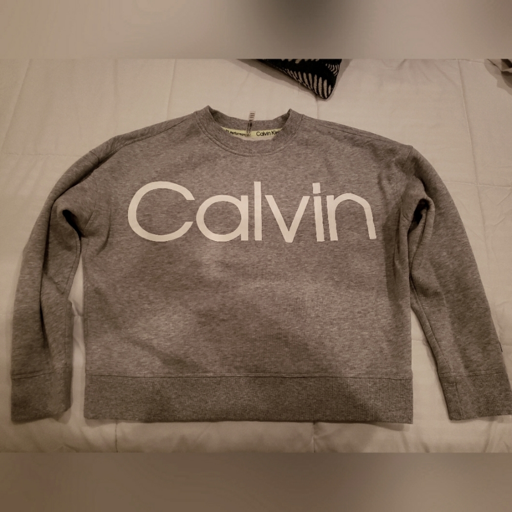 Calvin Klein grey performance sweatshirt